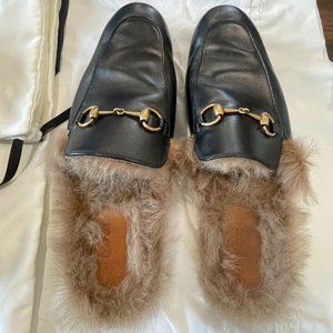 Gucci Fur Loafers